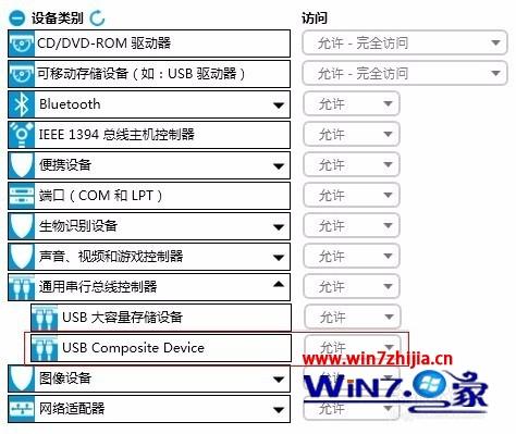 win7系统使用HP Client Security设置USB Device访问权限的方法