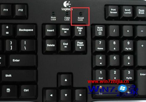 笔记本win7系统电脑关闭Scroll Lock功能的方法