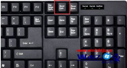笔记本win7系统电脑关闭Scroll Lock功能的方法