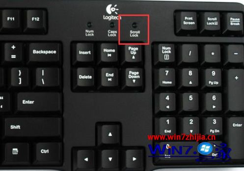 笔记本win7系统电脑关闭Scroll Lock功能的方法