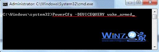 输入PowerCfg -DEVICEQUERY wake_armed