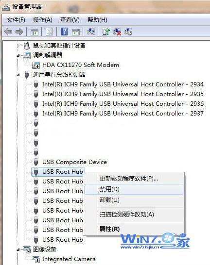 右击每个“USB Root Hub”选择启用 右击每个“USB Root Hub”选择启用