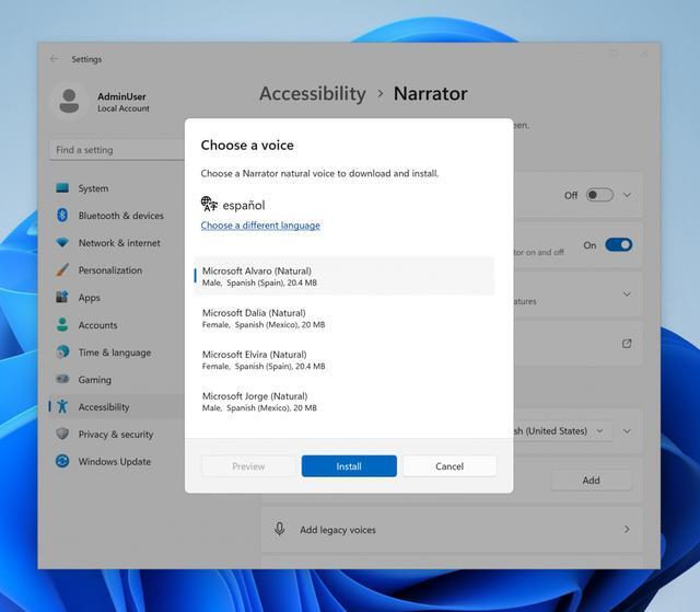 微软发布 Win11 Beta 更新：讲述人新增晓晓和云希自然语音