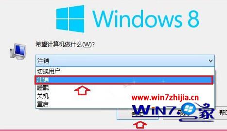 Win8系统怎么注销电脑