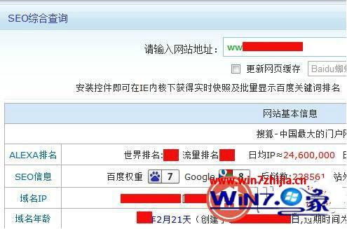 通过站长工具查询IP地址