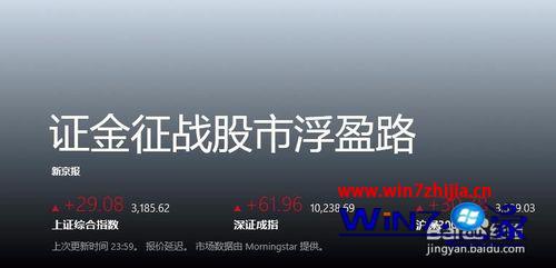 利用Win8电脑分析股市行情的方法