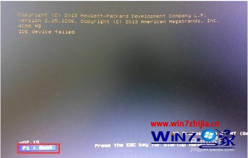 Win7台式机电脑开机提示IDE device failed的解决方案