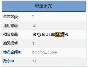我的世界绑定诅咒有什么用 我的世界绑定诅咒怎么取下来