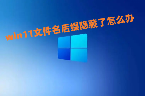win11文件名后缀隐藏了怎么办 win11显示文件后缀名如何操作