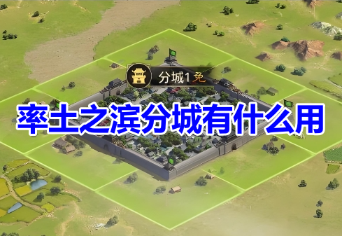 率土之滨分城有什么用？率土之滨分城详细用处一览！