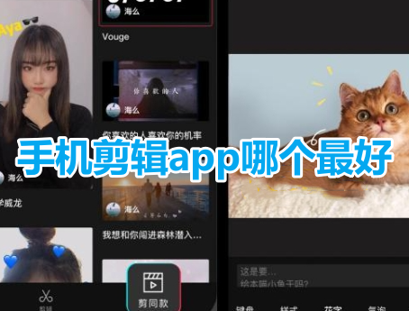 手机剪辑app哪个最好？最实用的剪辑软件推荐！