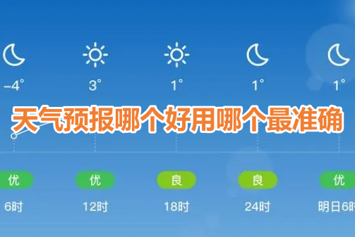 天气预报哪个好用哪个最准确？免费无广告天气预报app排行榜！